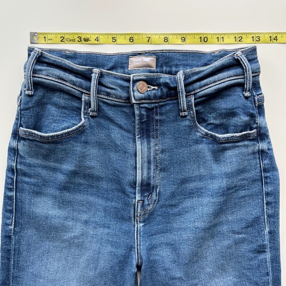 Mother Jeans Lil Hustler Ankle Fray Grasping At Straws Womens 28 - Picture 8 of 14